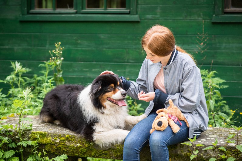 Tiergestützte Therapie mit Hund 