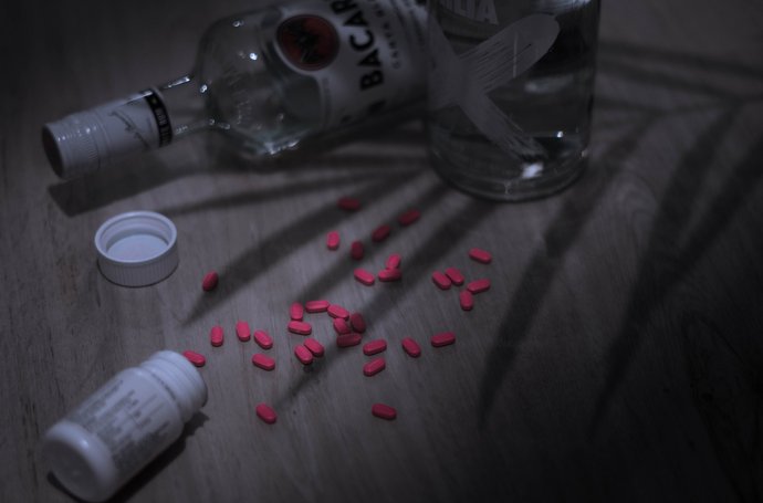 Tabletten und Alkohol